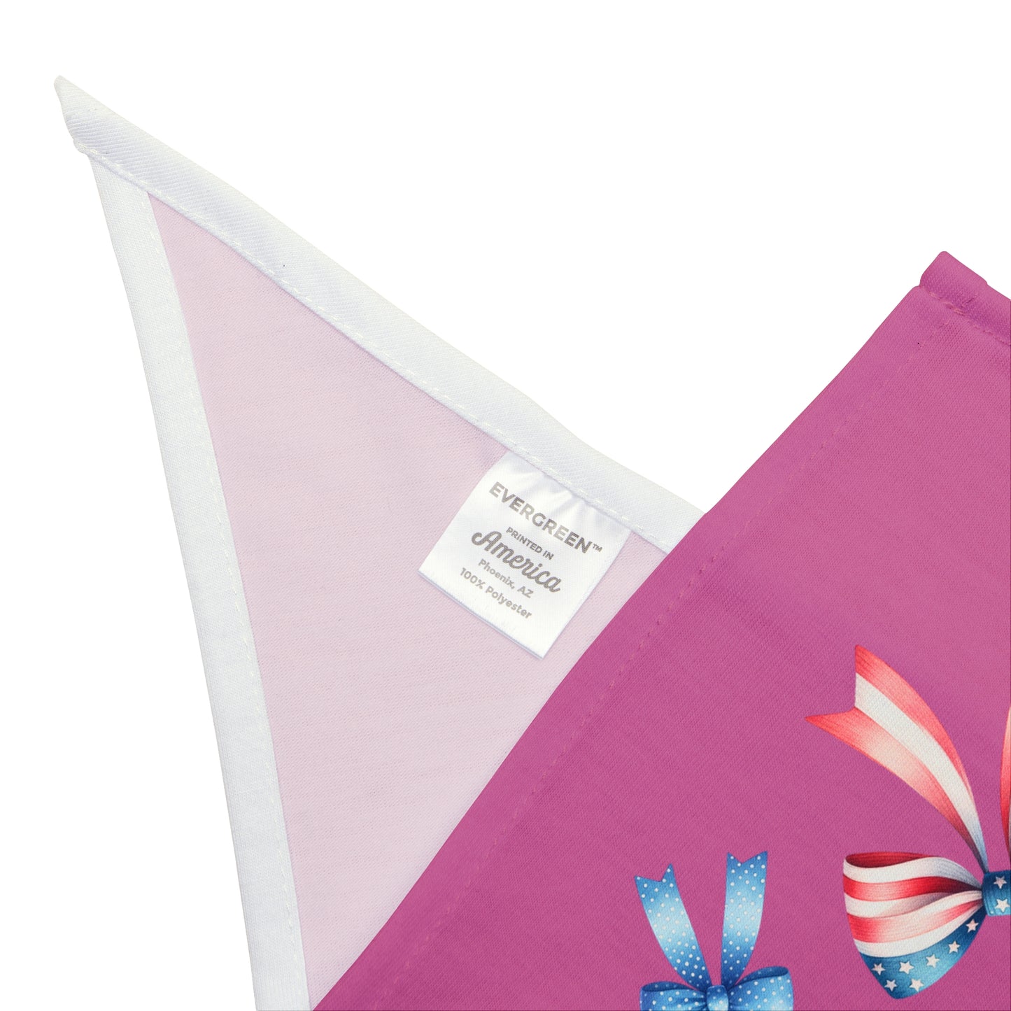 4th of July Bow, Patriotic Coquette Bandana