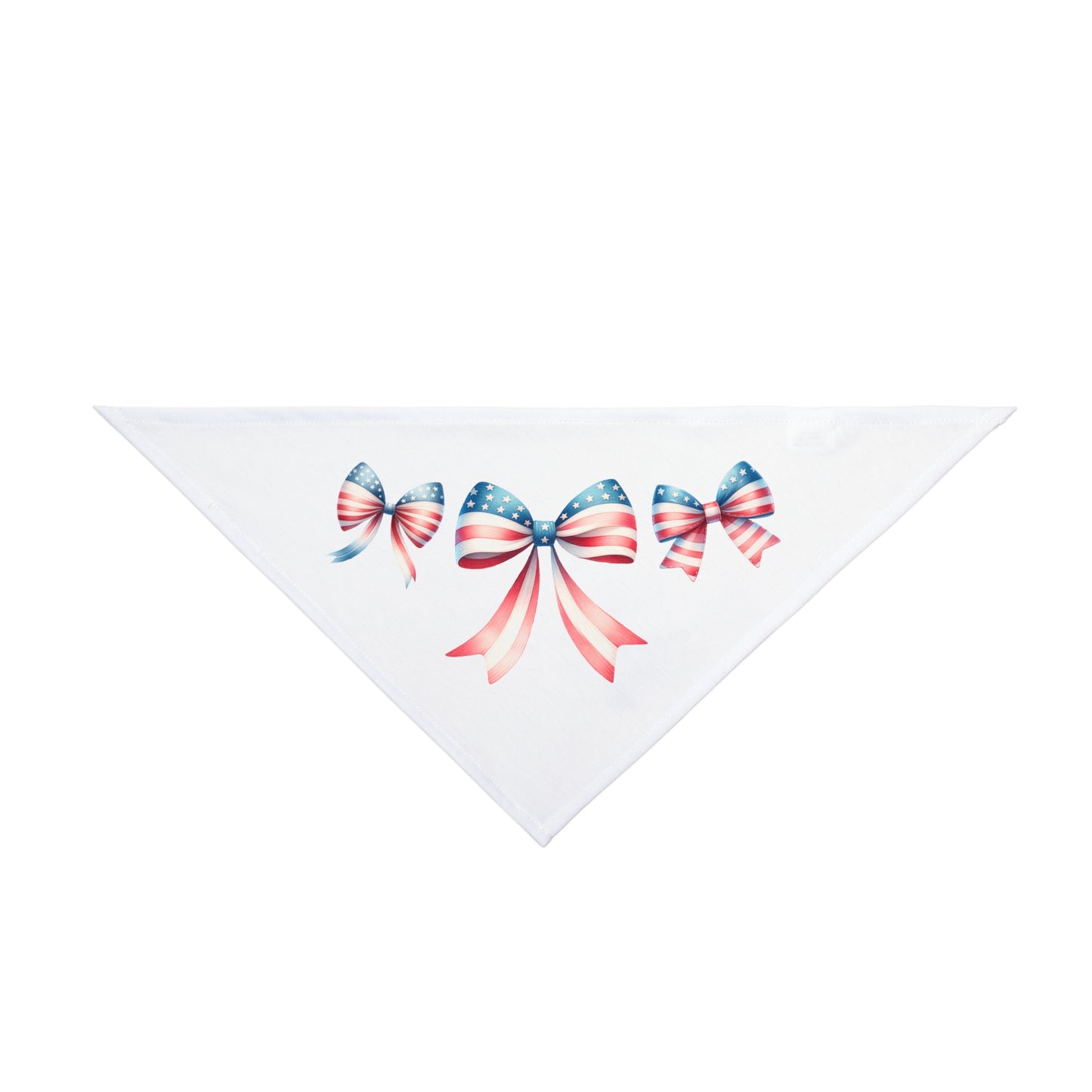 4th of July Bow, Patriotic Coquette Bandana