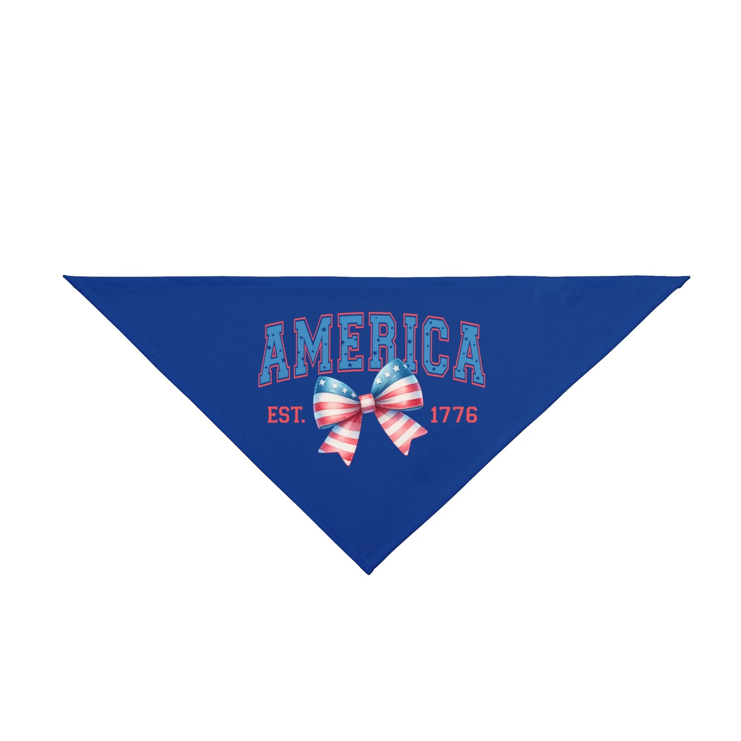 4th of July Bow, Patriotic Coquette Bandana