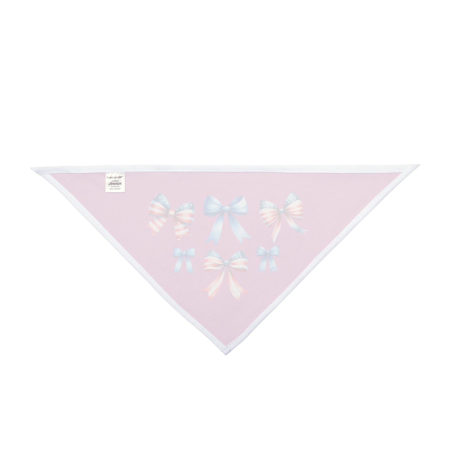 4th of July Bow, Patriotic Coquette Bandana