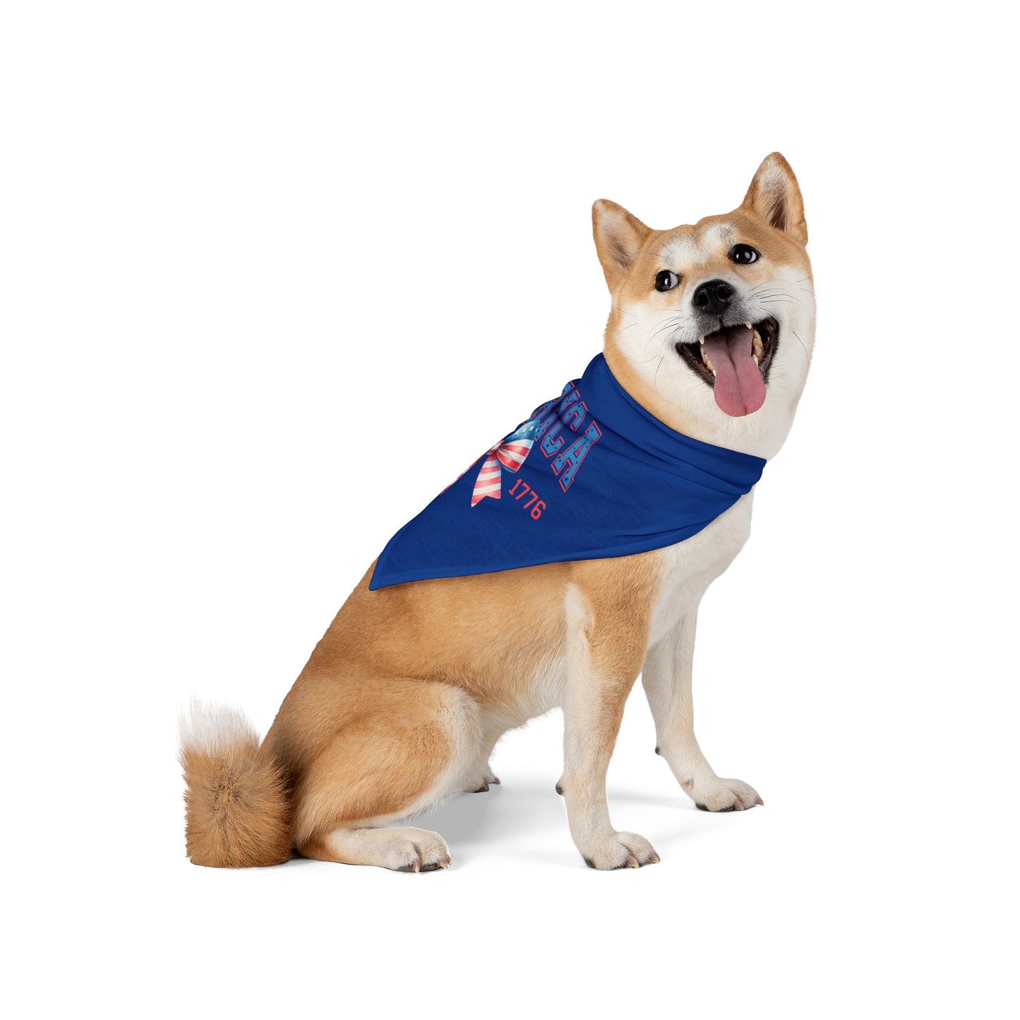 4th of July Bow, Patriotic Coquette Bandana