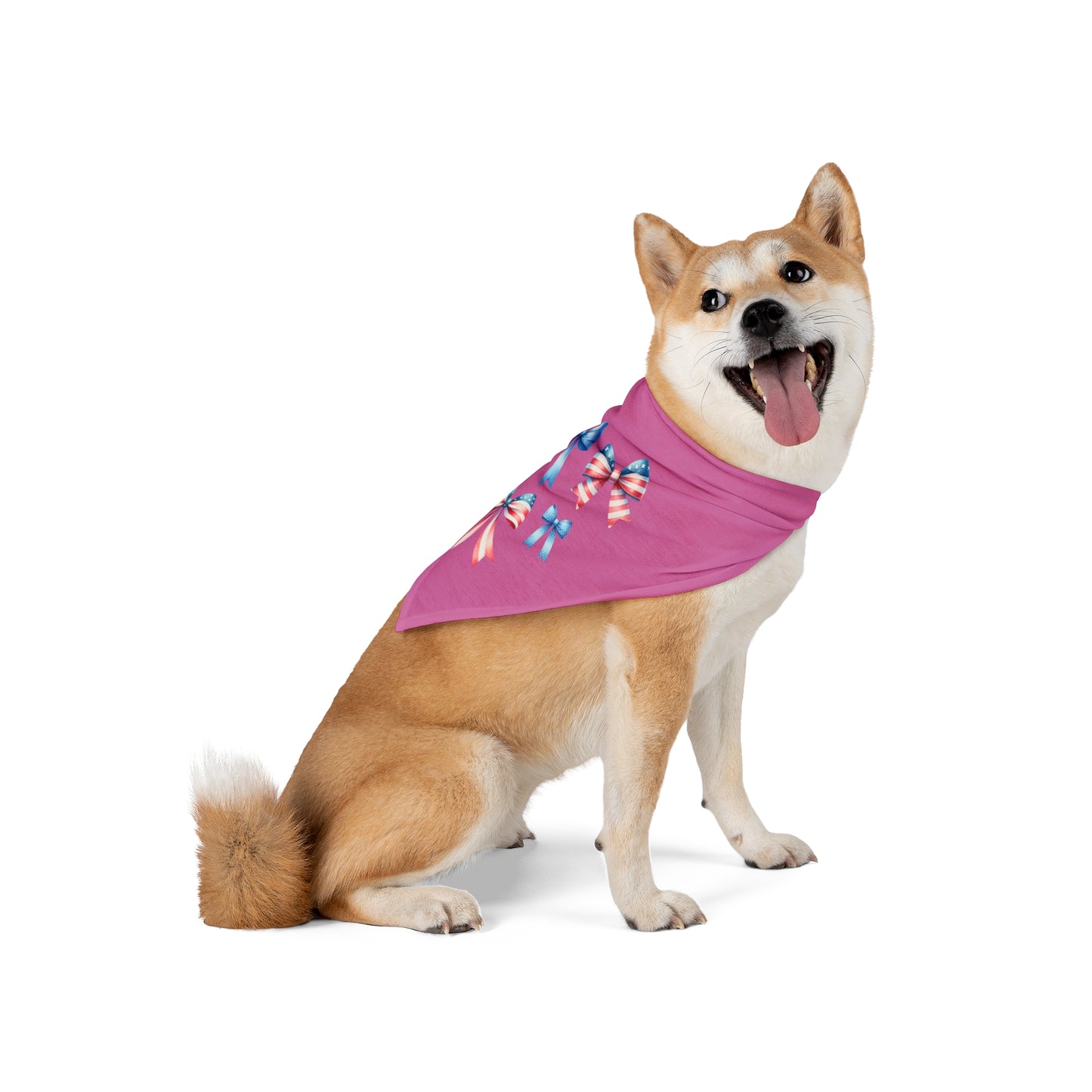 4th of July Bow, Patriotic Coquette Bandana