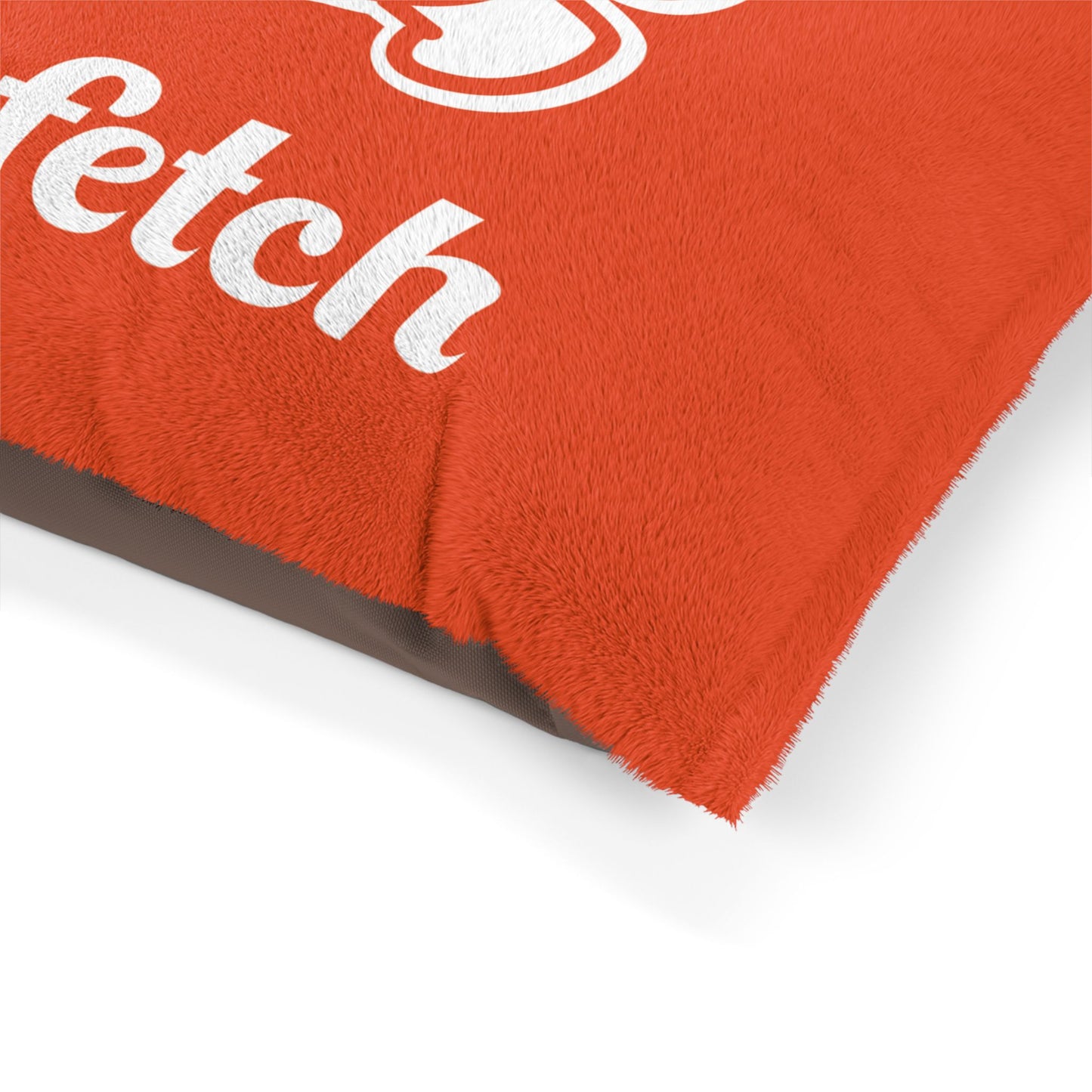 Pet Bed, Soccer Ball Lover Dogs Gift, Barkfetch Logo, Two Dogs Running With Ball, Dog Sleeping Mat, Animal Lover Cushion