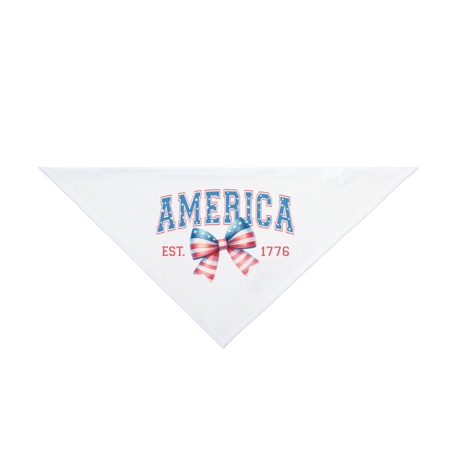 4th of July Bow, Patriotic Coquette Bandana