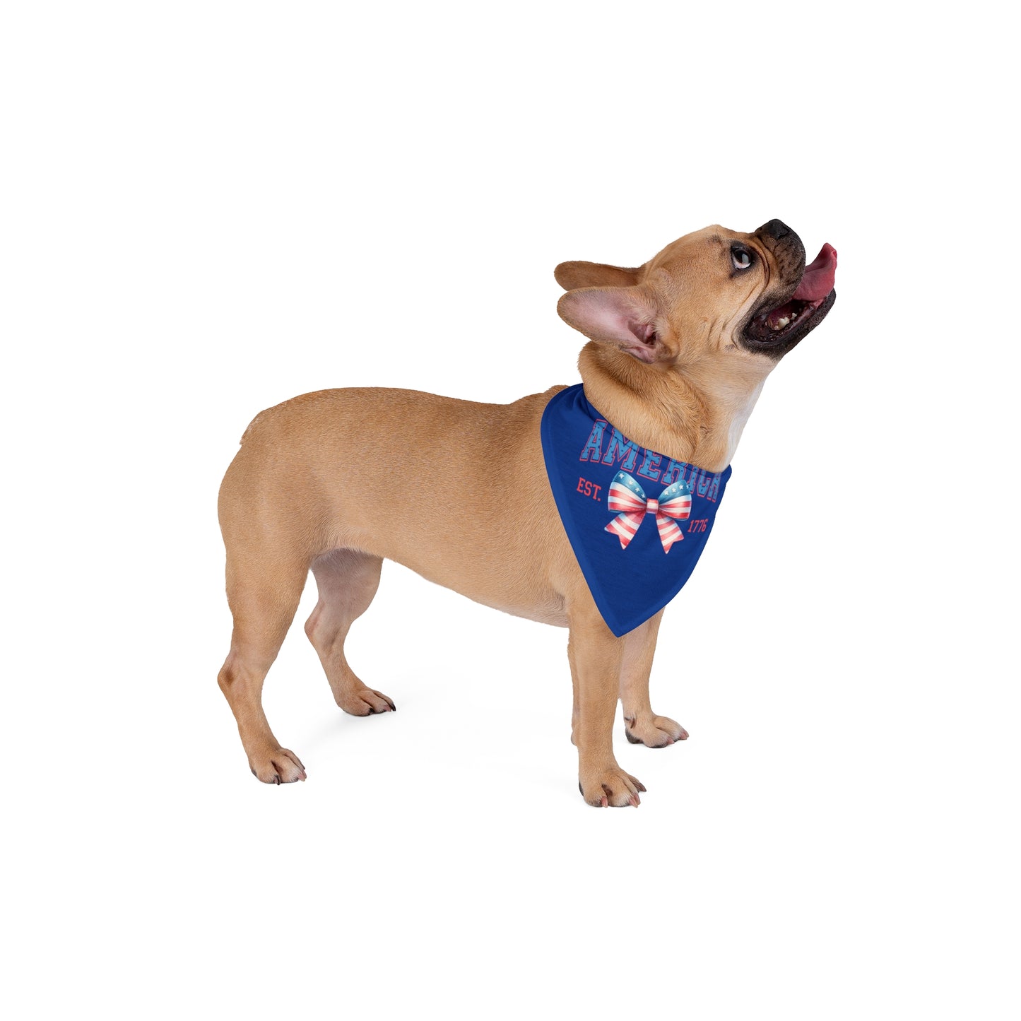4th of July Bow, Patriotic Coquette Bandana