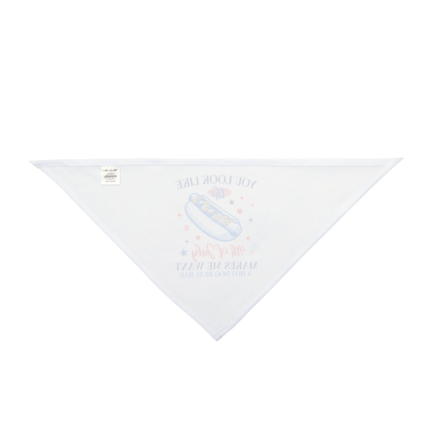 BBQ Hot dog, 4th of July, Patriotic Bandana