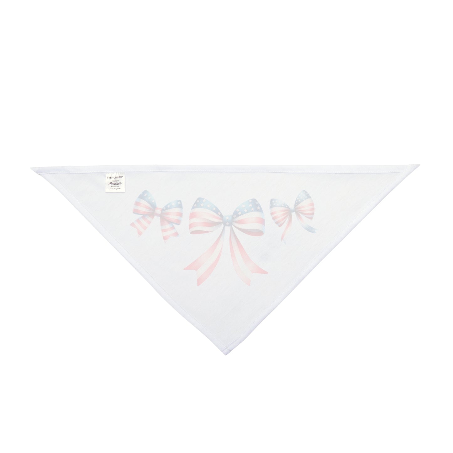 4th of July Bow, Patriotic Coquette Bandana