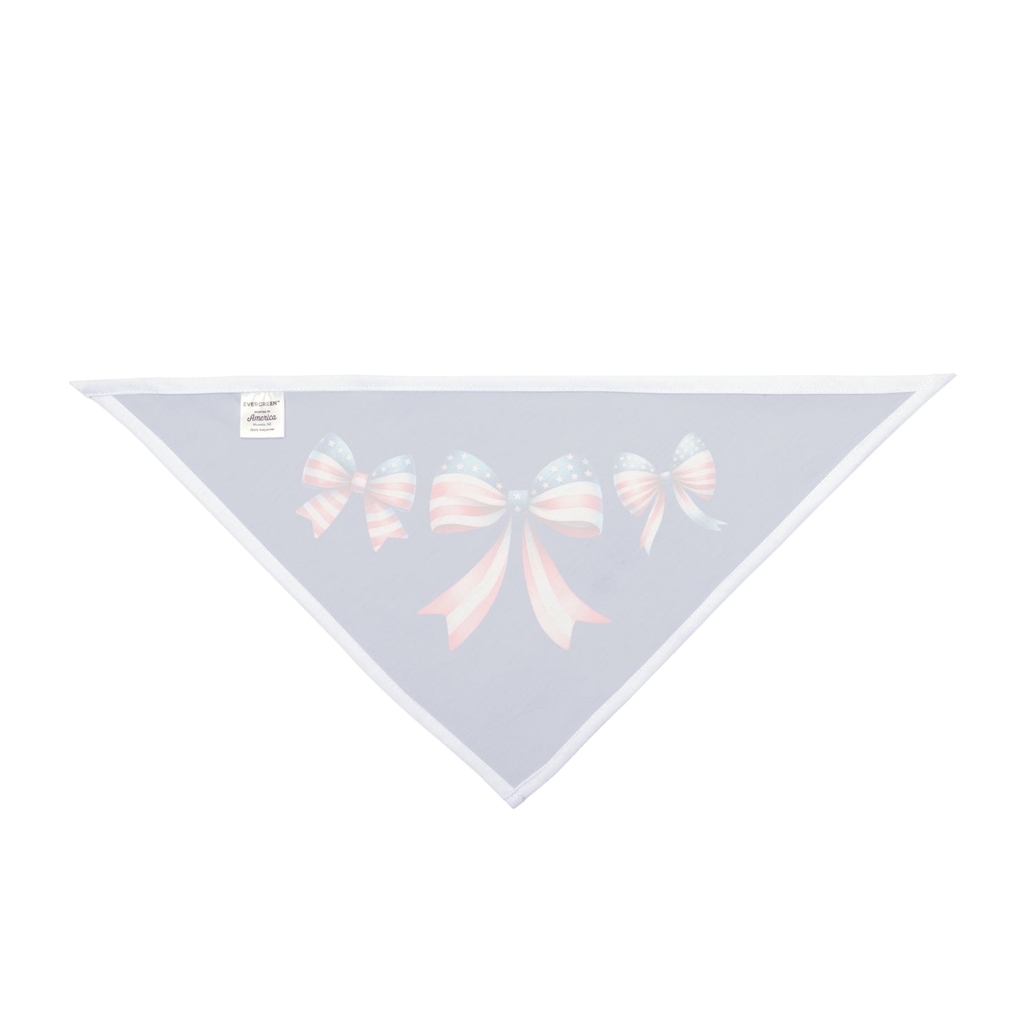 4th of July Bow, Patriotic Coquette Bandana