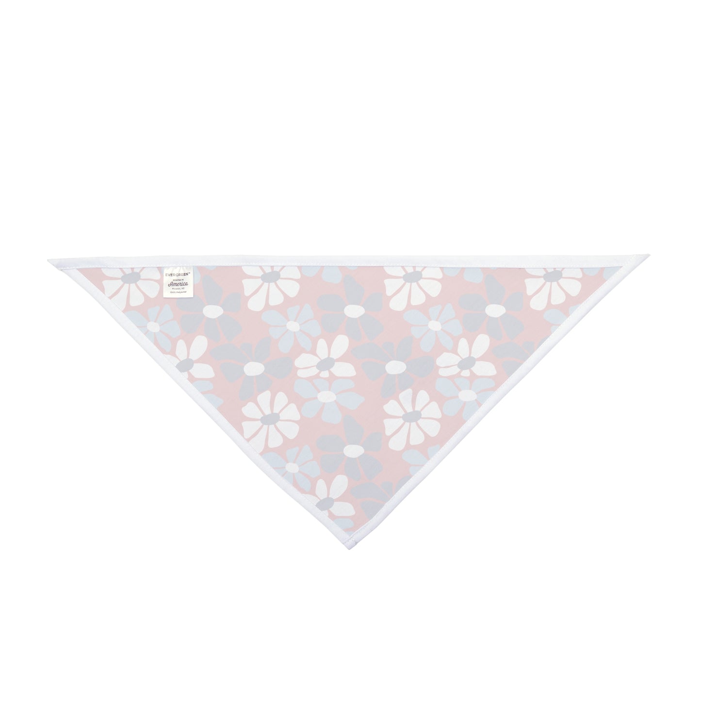 Blue and White Flowers, Indendence Day, 4th of July, Patriotic Bandana