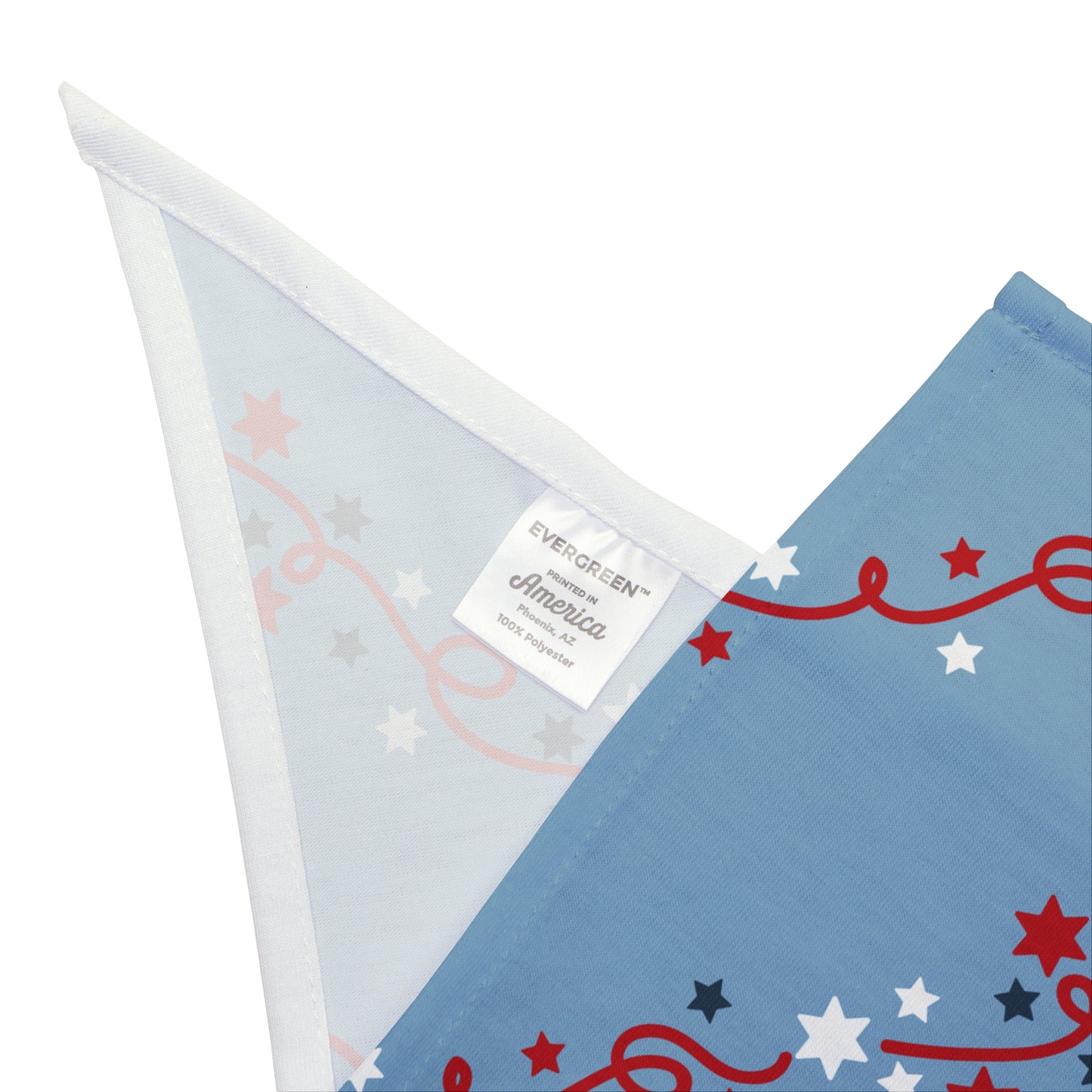 Blue, White and Red Star Line, 4th of July, Patriotic Bandana