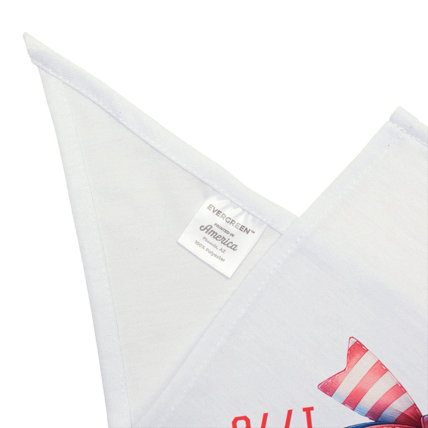 4th of July Bow, Patriotic Coquette Bandana