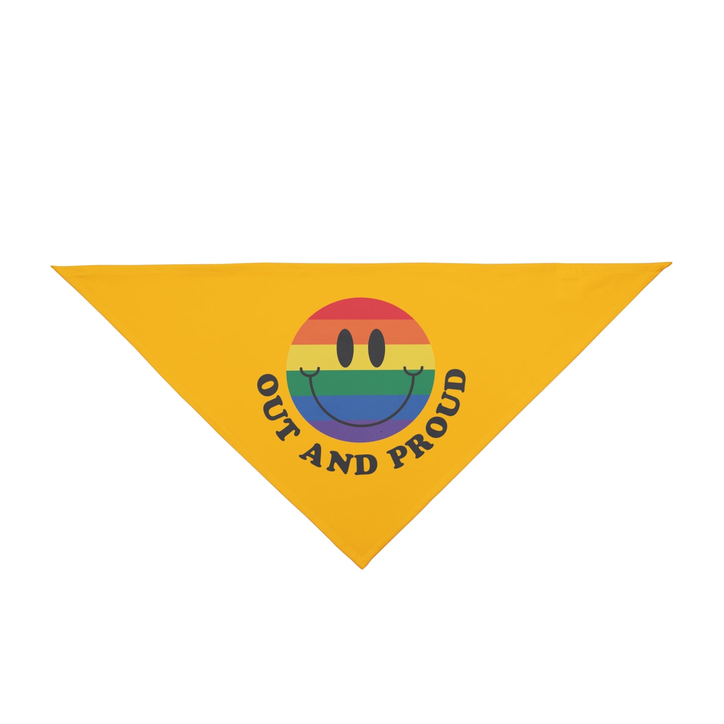 Out and proud, Pride rainbow Bandana