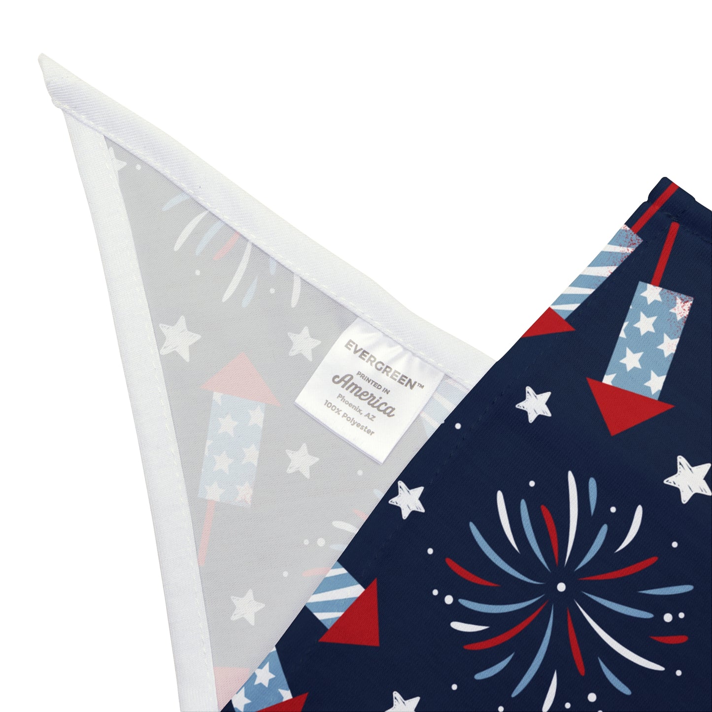 Independence Day, Fireworks, 4th of July, Patriotic Bandana