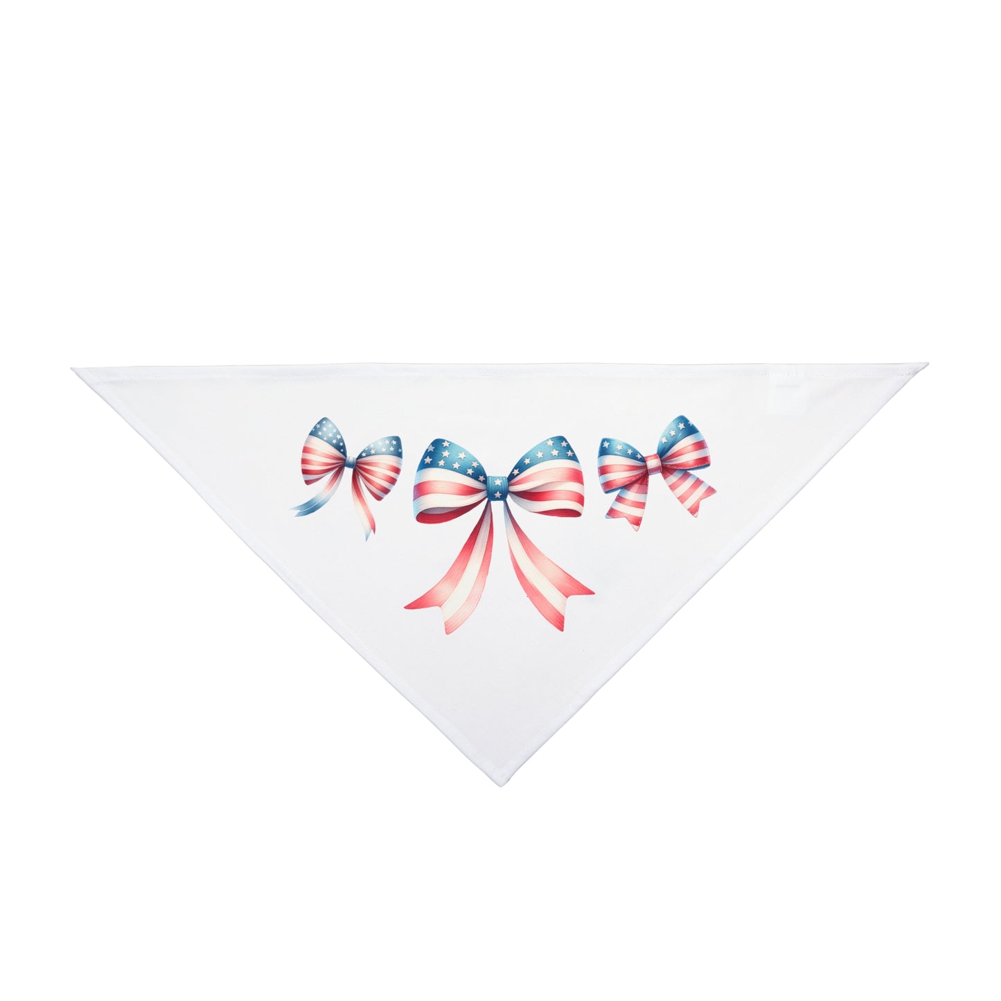4th of July Bow, Patriotic Coquette Bandana