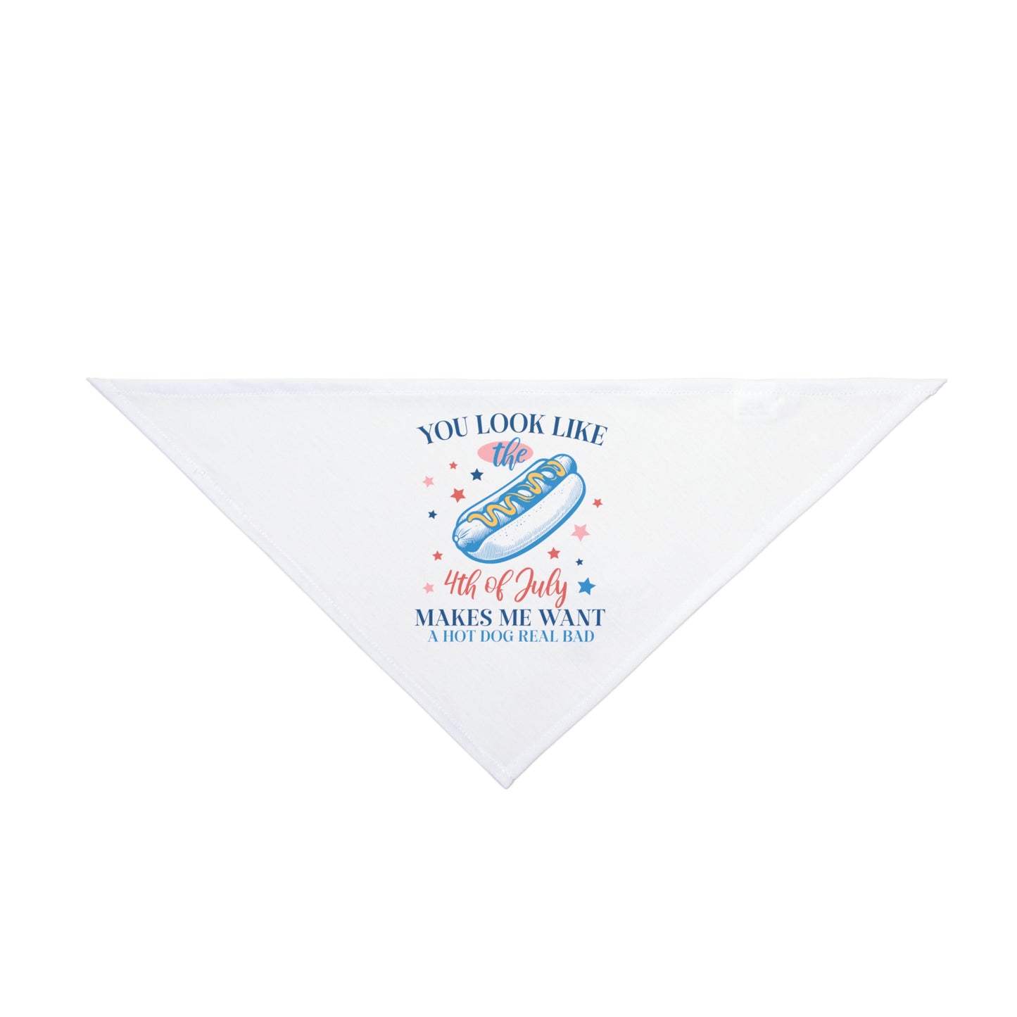 BBQ Hot dog, 4th of July, Patriotic Bandana