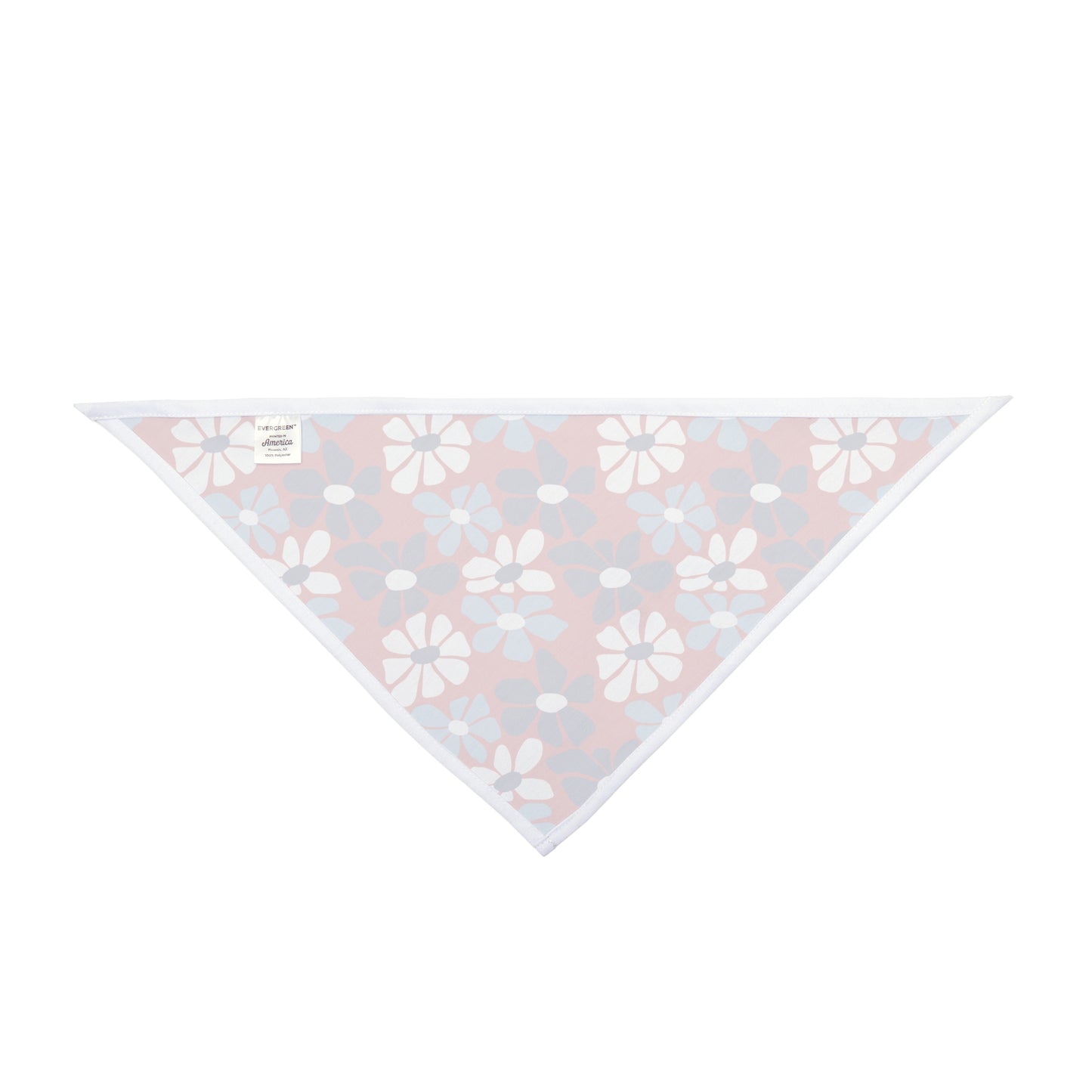 Blue and White Flowers, Indendence Day, 4th of July, Patriotic Bandana