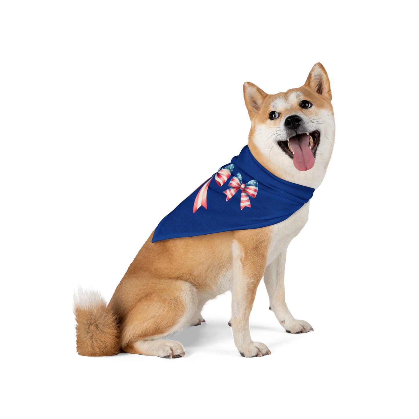 4th of July Bow, Patriotic Coquette Bandana