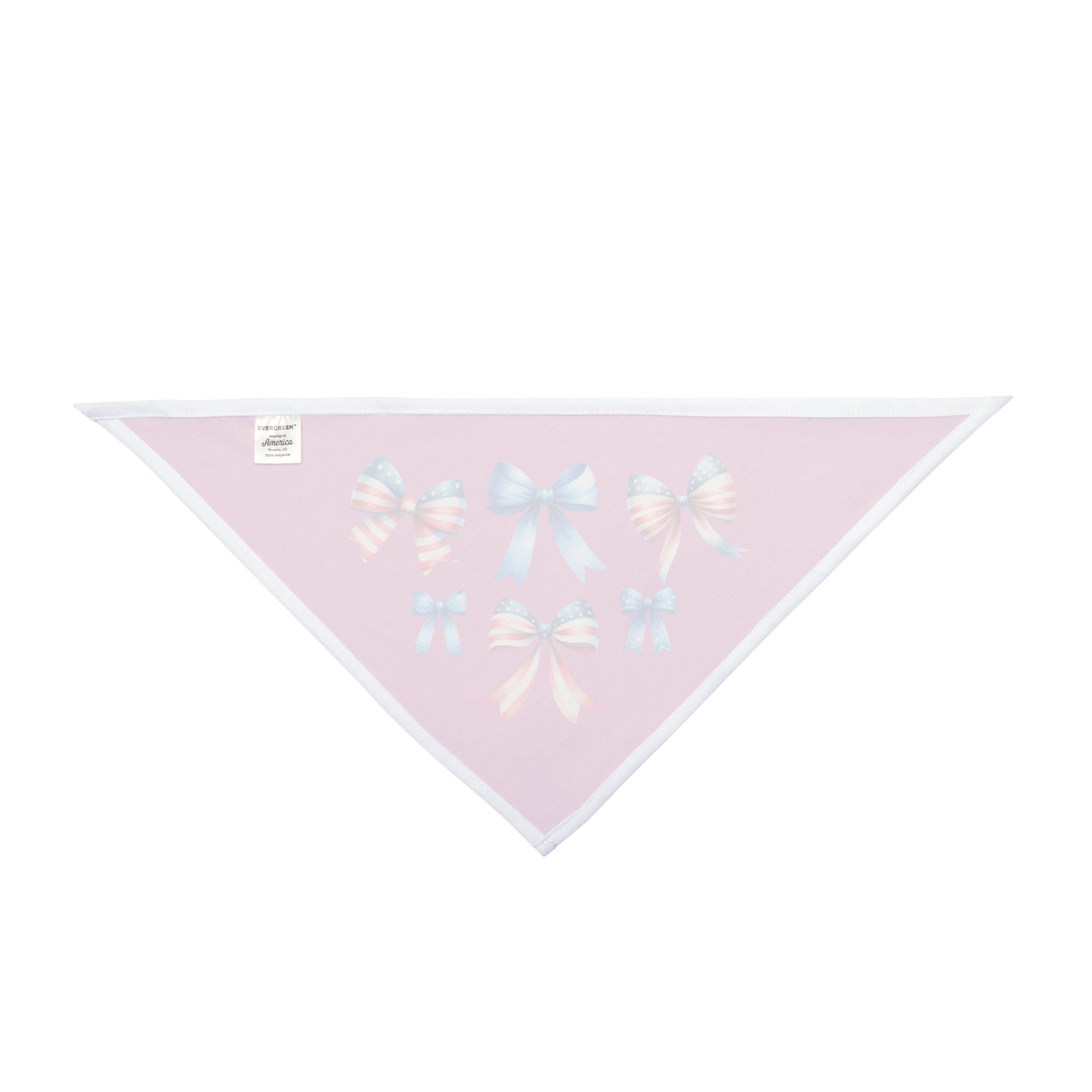 4th of July Bow, Patriotic Coquette Bandana