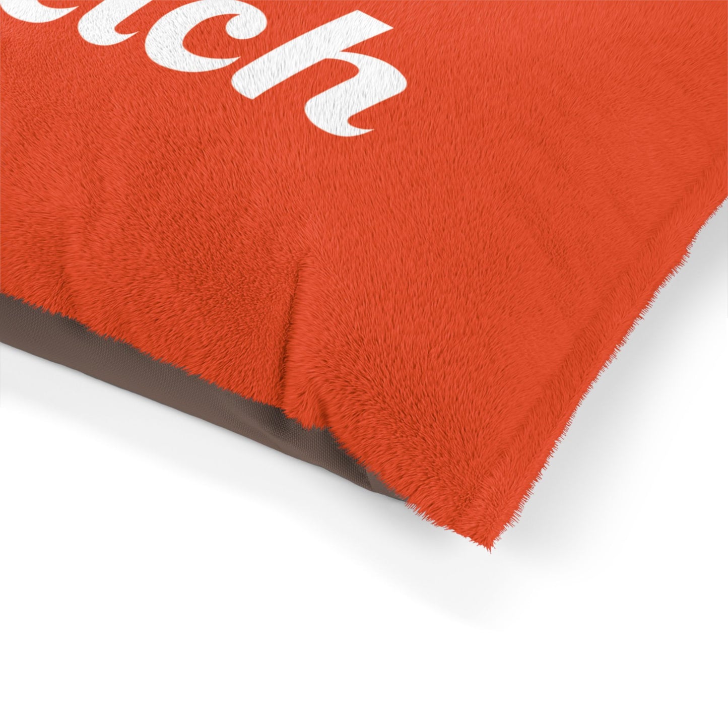 Pet Bed, Soccer Ball Lover Dogs Gift, Barkfetch Logo, Two Dogs Running With Ball, Dog Sleeping Mat, Animal Lover Cushion