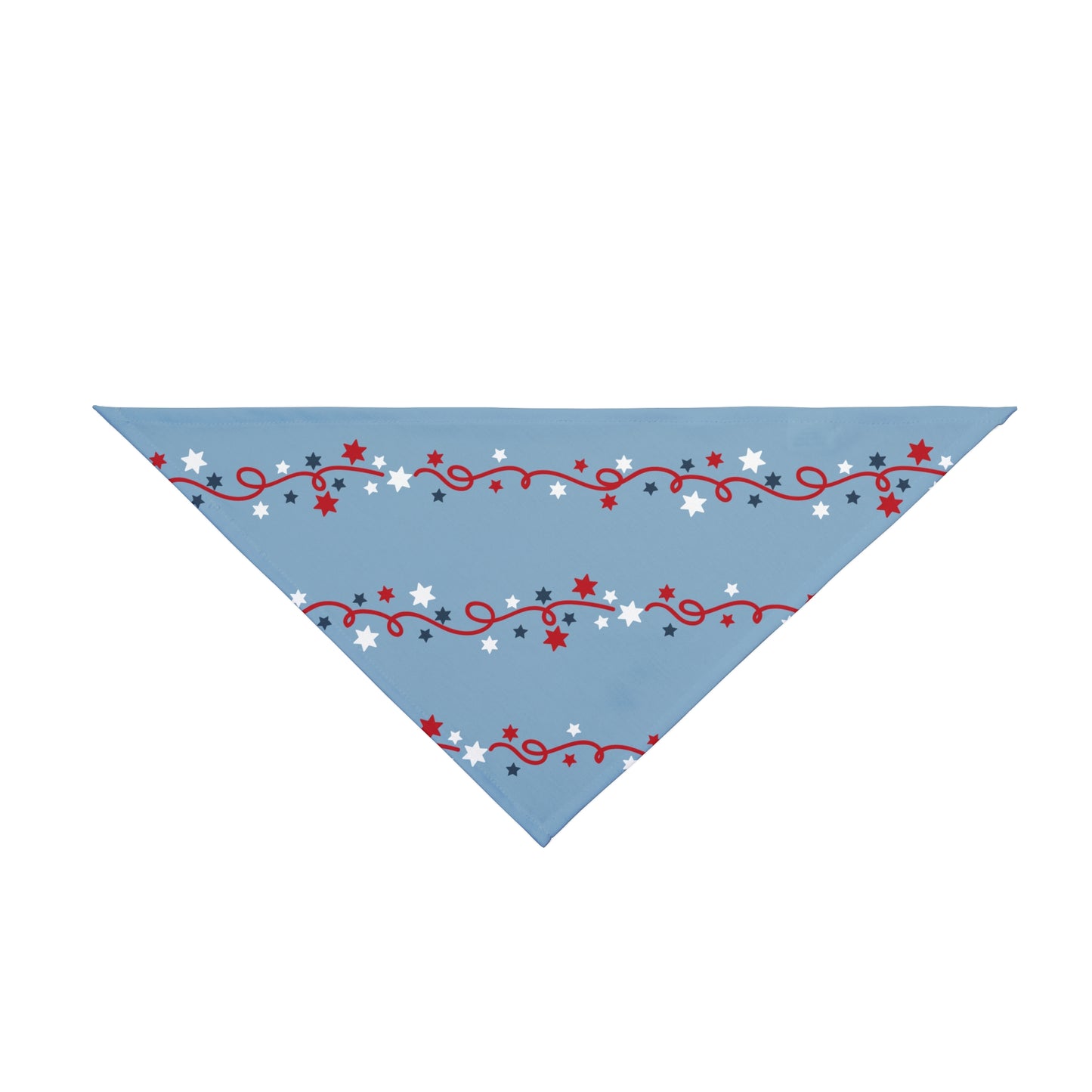Blue, White and Red Star Line, 4th of July, Patriotic Bandana