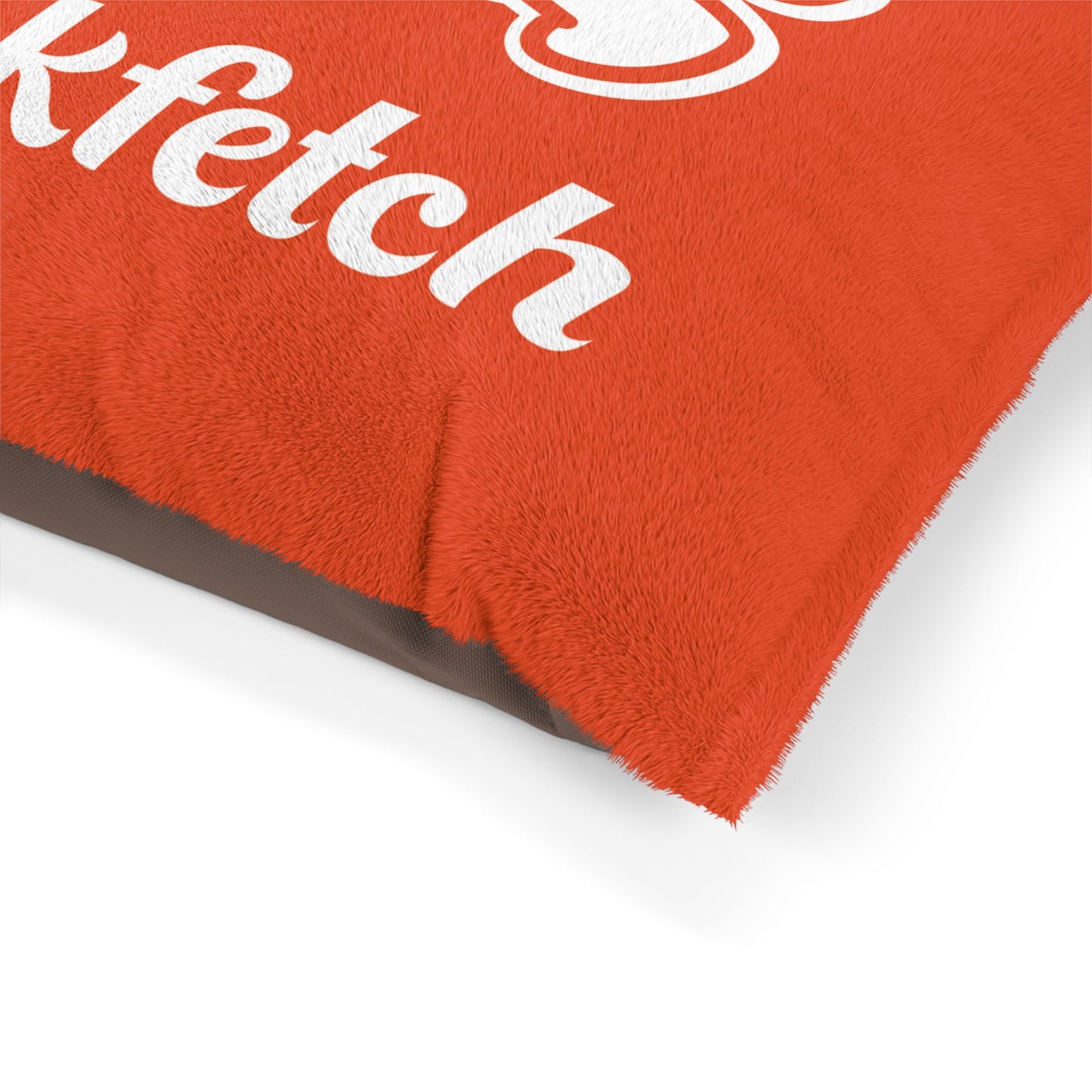 Pet Bed, Soccer Ball Lover Dogs Gift, Barkfetch Logo, Two Dogs Running With Ball, Dog Sleeping Mat, Animal Lover Cushion
