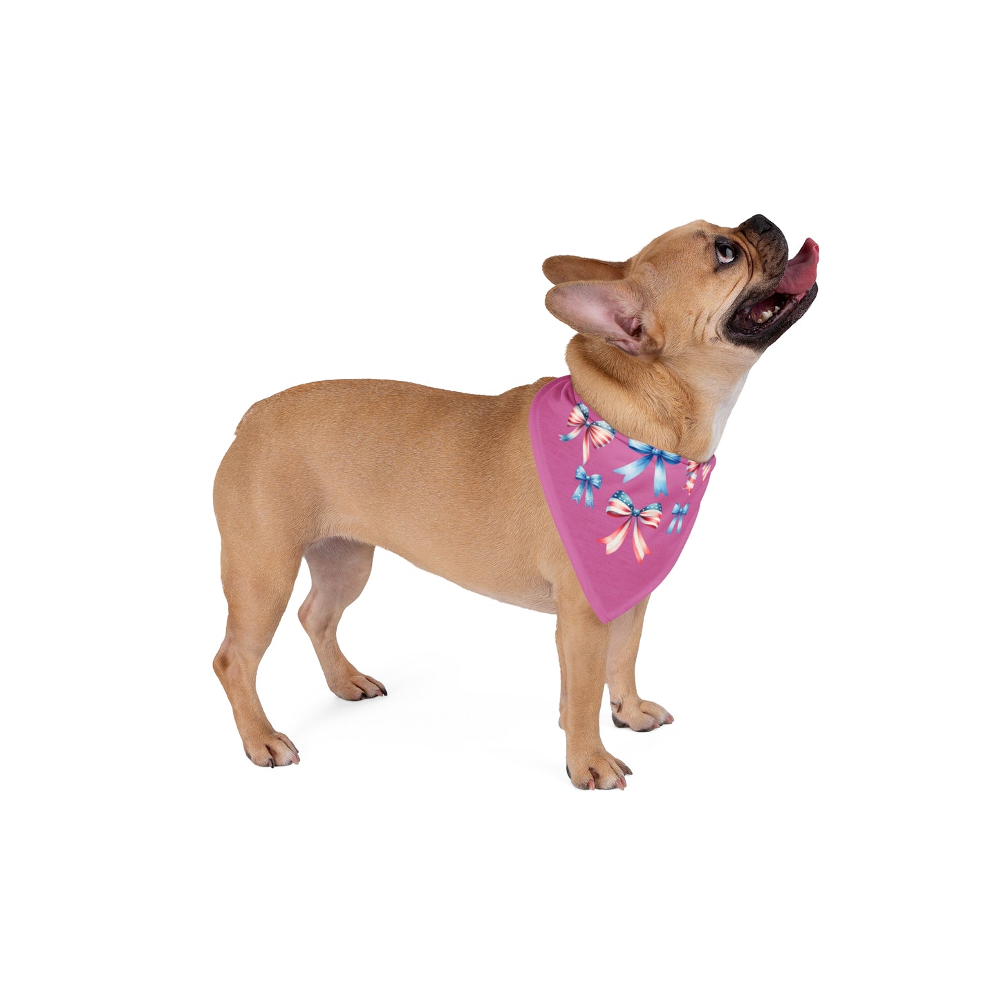 4th of July Bow, Patriotic Coquette Bandana