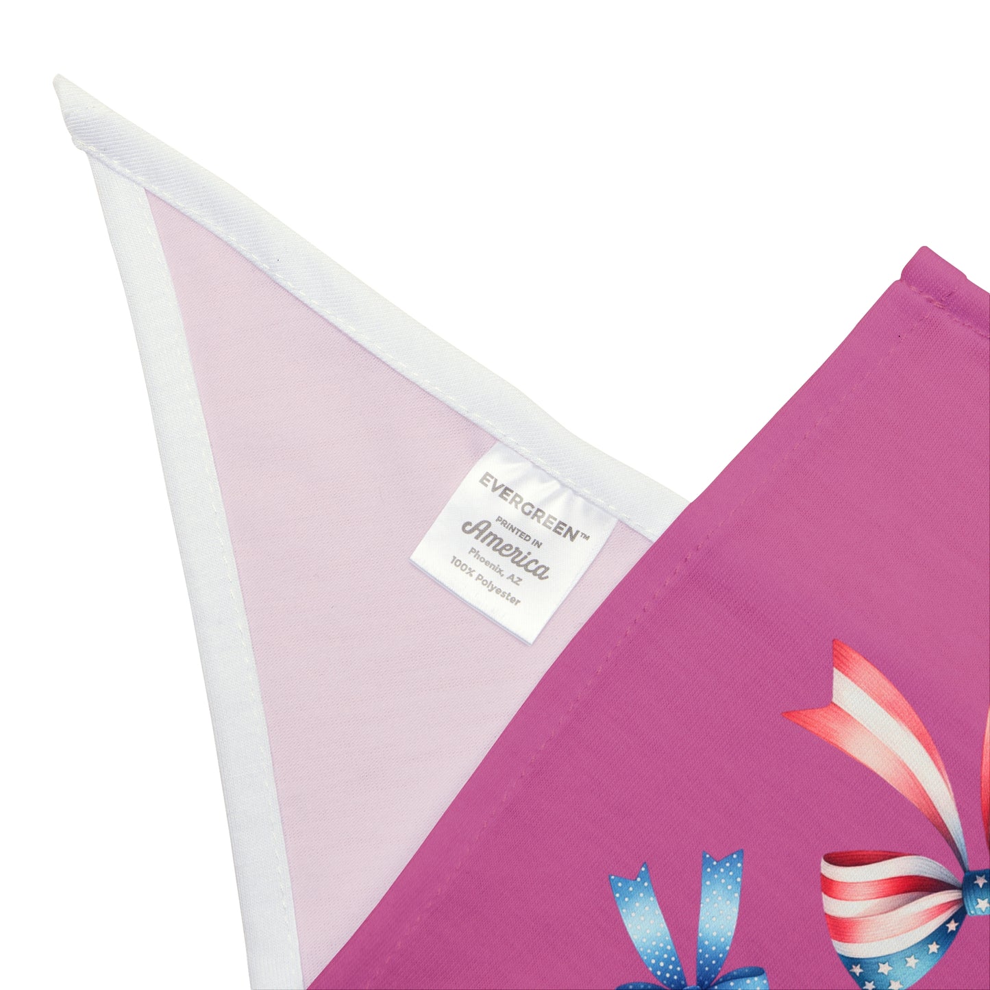 4th of July Bow, Patriotic Coquette Bandana