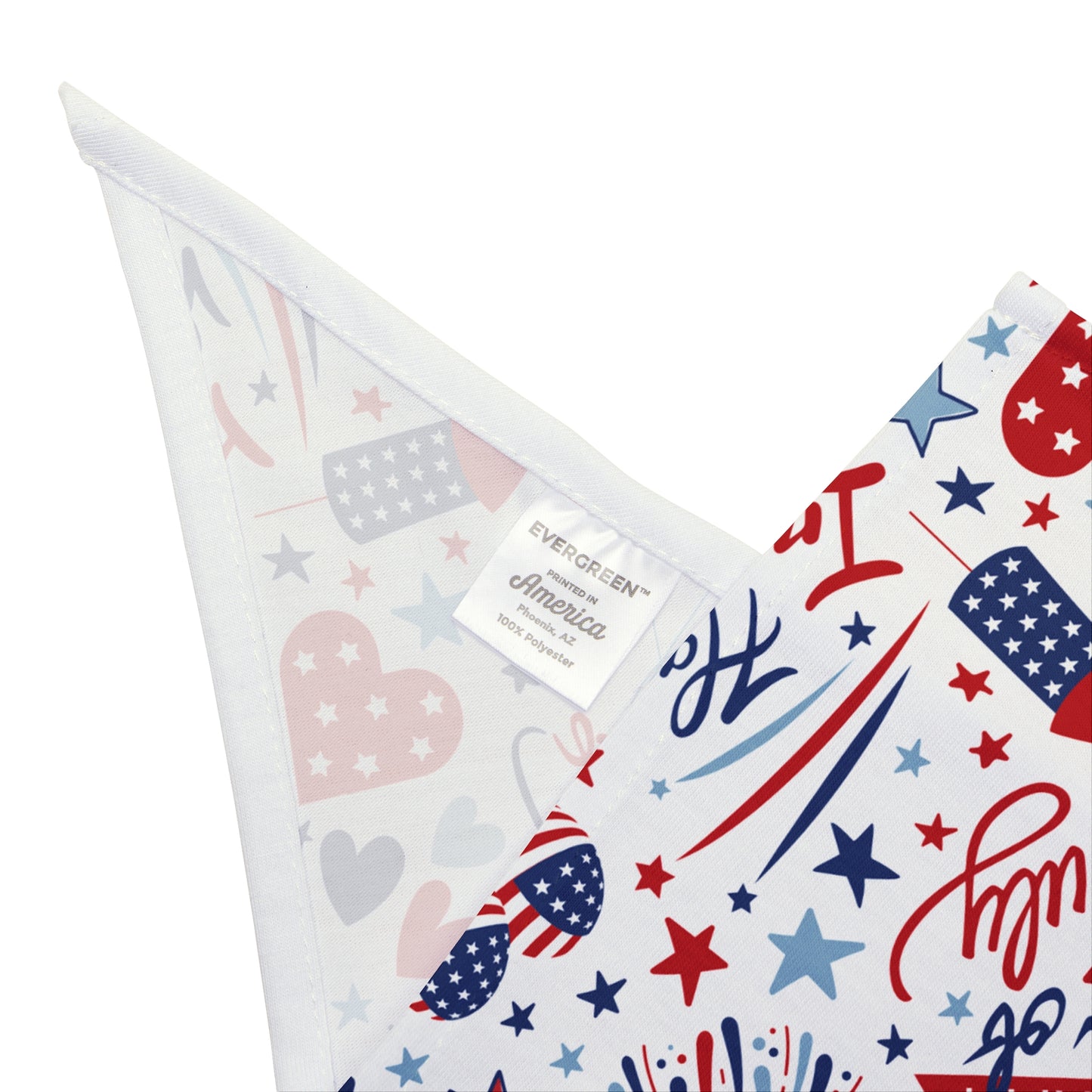 Happy Independence Day, Firework, 4th of July, Patriotic Bandana