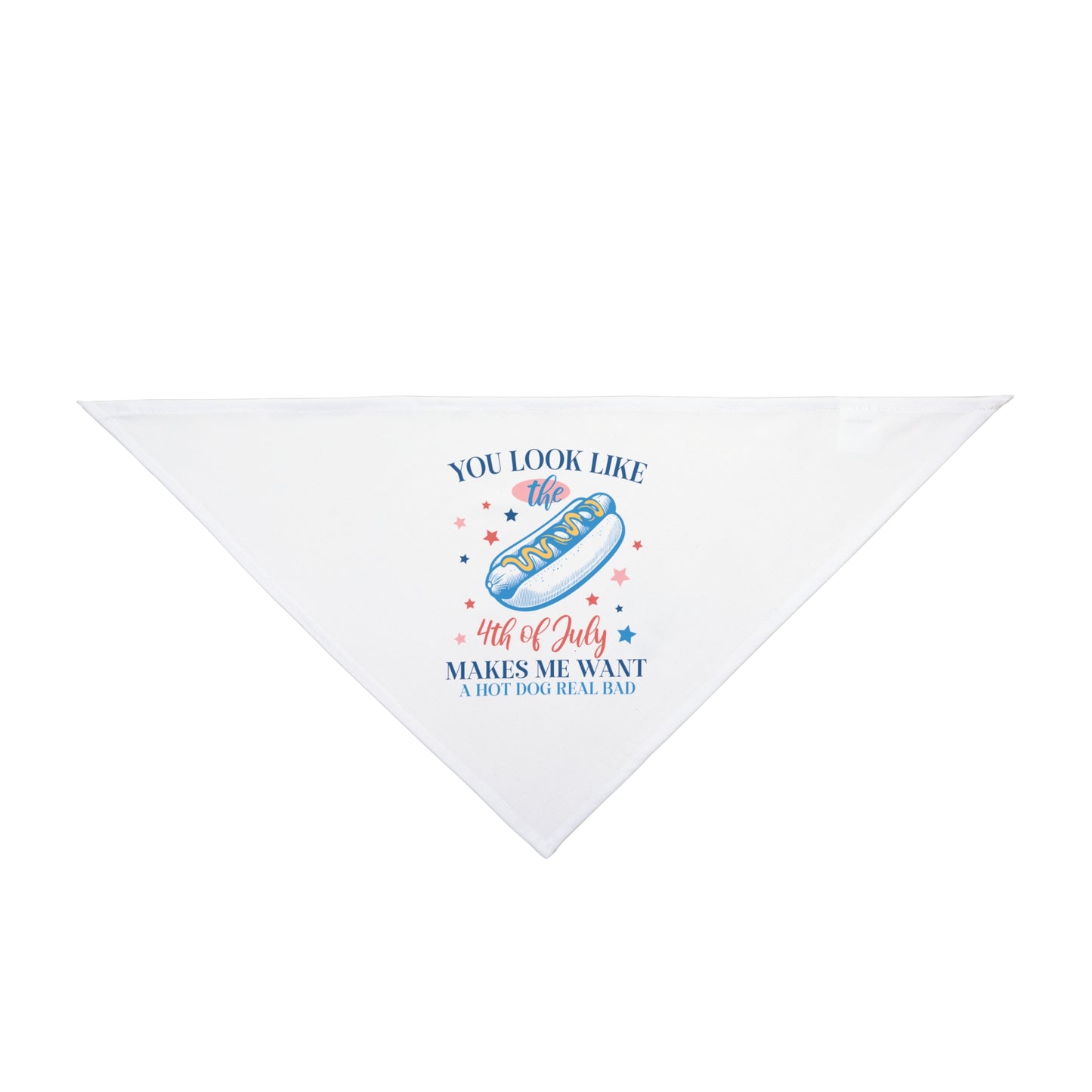 BBQ Hot dog, 4th of July, Patriotic Bandana