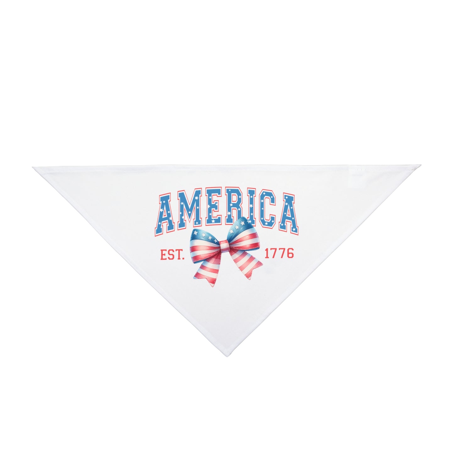 4th of July Bow, Patriotic Coquette Bandana