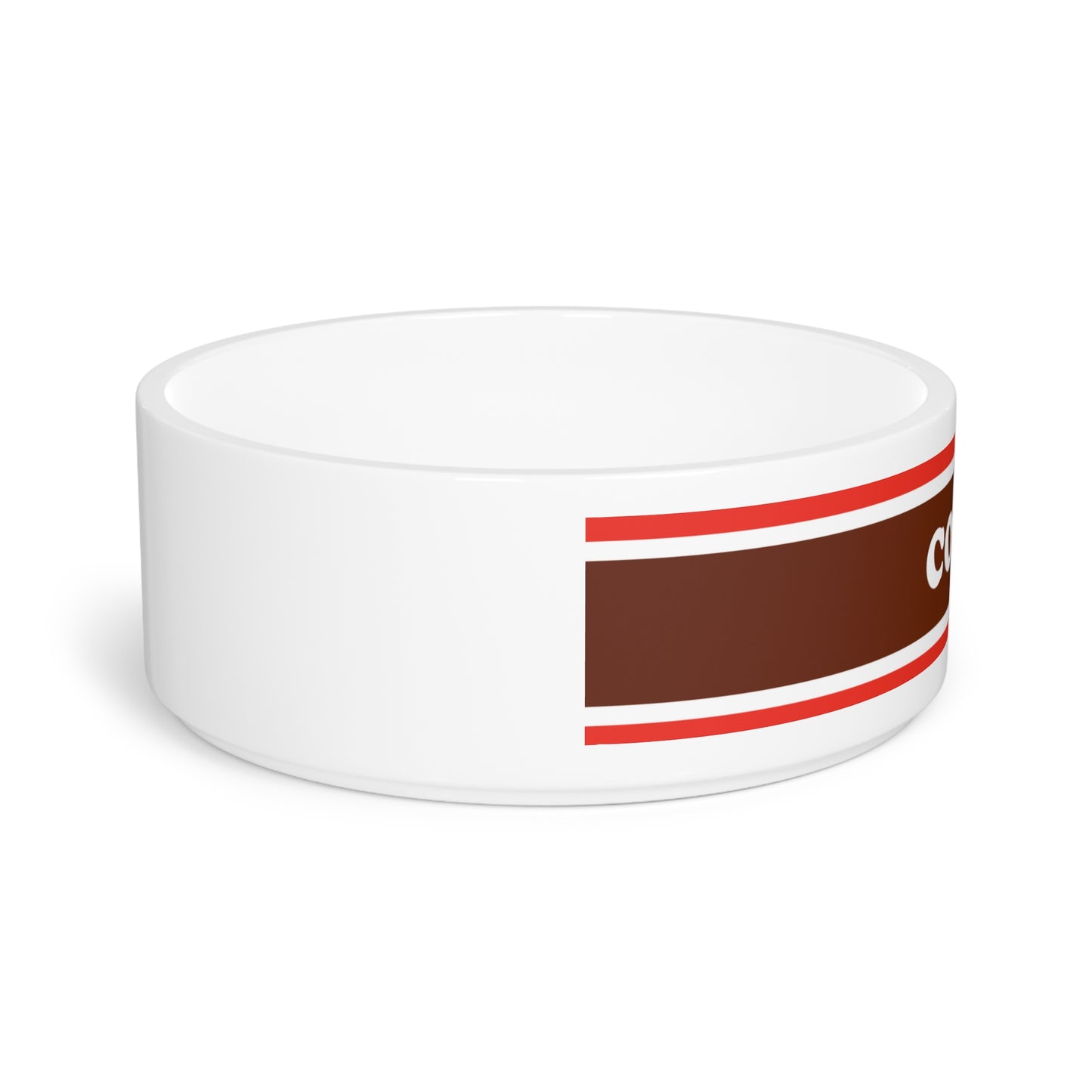 Personalized Ceramic Dog Bowl - Tootsie Roll Theme, Dishwasher & Microwave Safe, 16oz, 6" Diameter