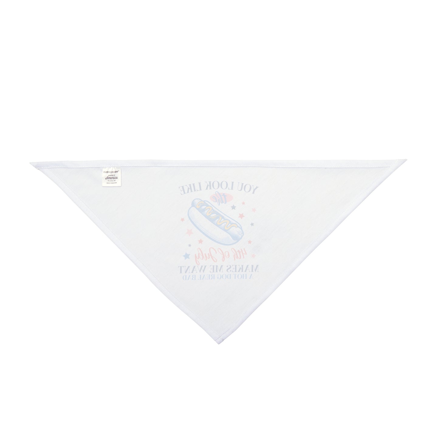 BBQ Hot dog, 4th of July, Patriotic Bandana