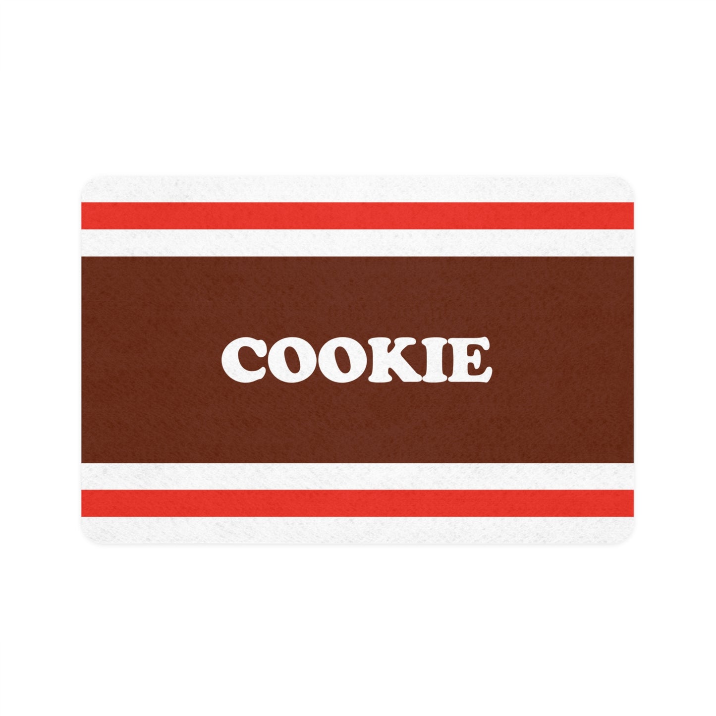 Personalized Tootsie Roll Pet Food Mat - Non-Slip Rubber Base, Stylish & Practical, Ideal for Dogs & Cats