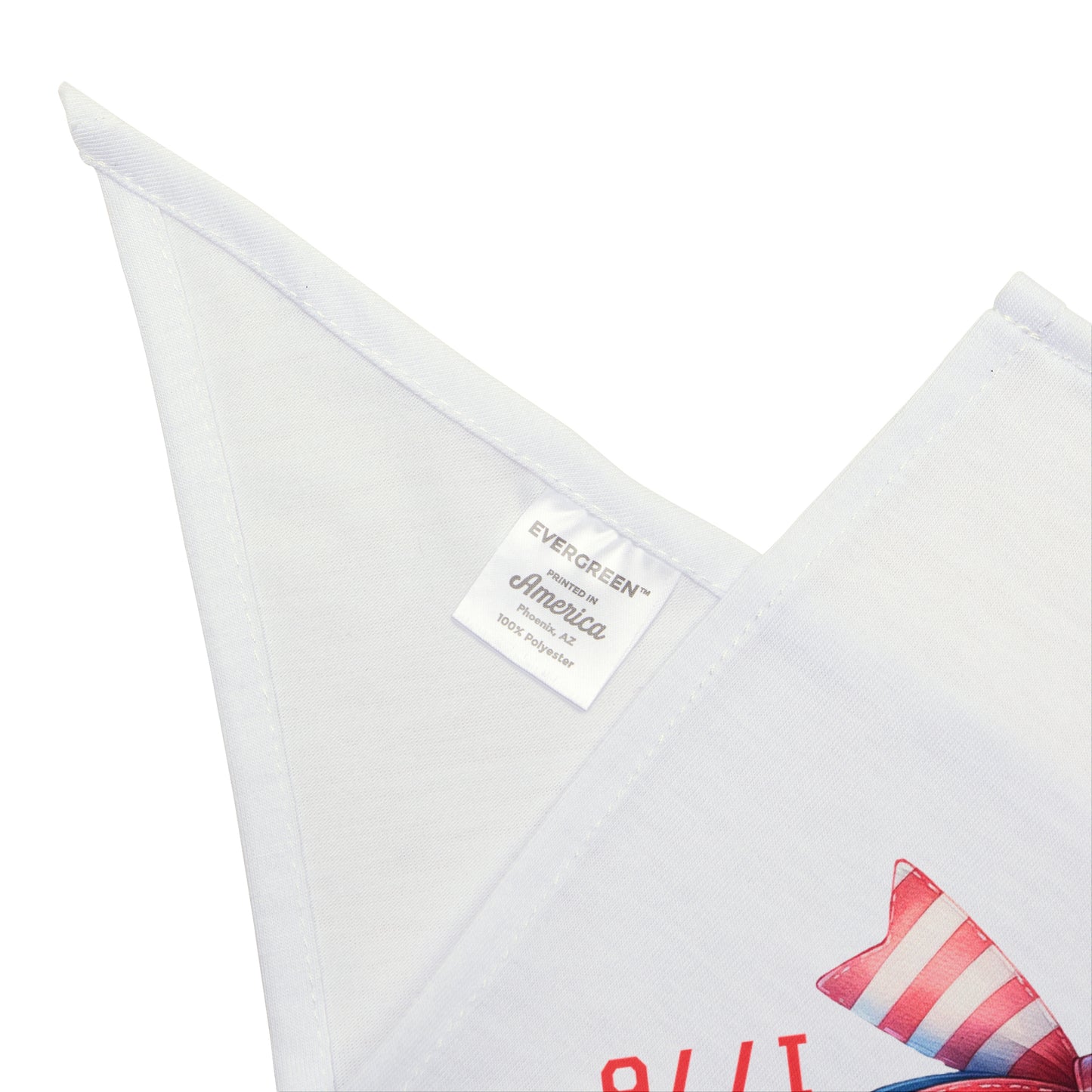 4th of July Bow, Patriotic Coquette Bandana