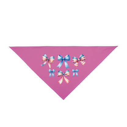 4th of July Bow, Patriotic Coquette Bandana