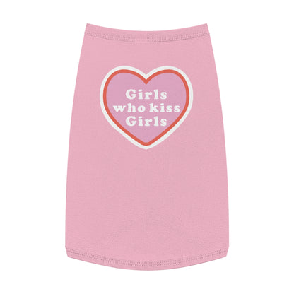 Girls who Kiss Girls Pride Pet Tank Top