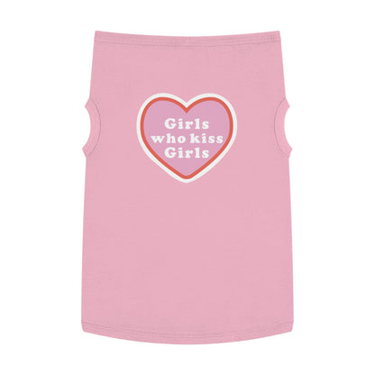 Girls who Kiss Girls Pride Pet Tank Top