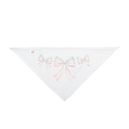 4th of July Bow, Patriotic Coquette Bandana