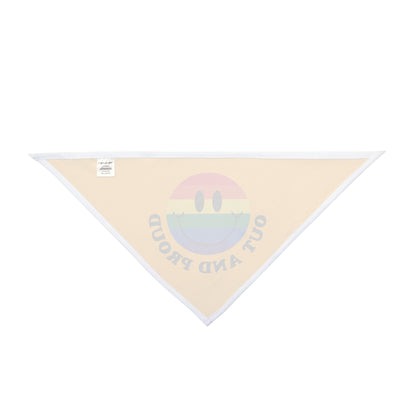 Out and proud, Pride rainbow Bandana