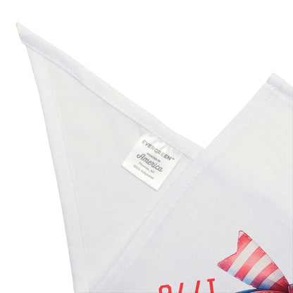 4th of July Bow, Patriotic Coquette Bandana