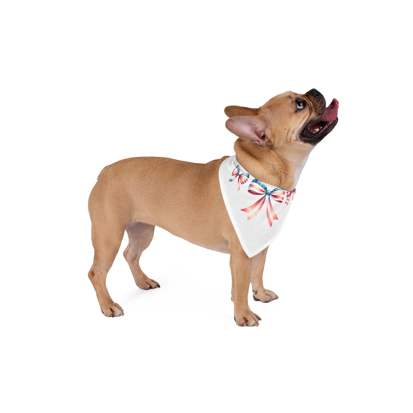 4th of July Bow, Patriotic Coquette Bandana