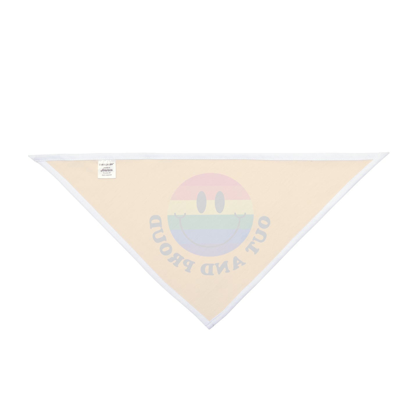 Out and proud, Pride rainbow Bandana