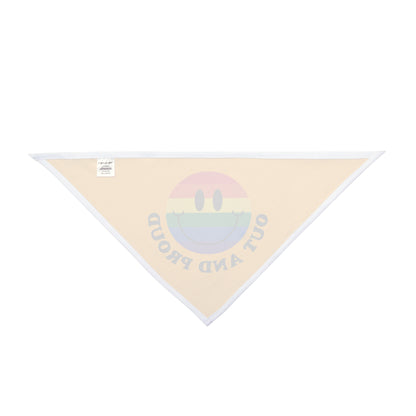 Out and proud, Pride rainbow Bandana