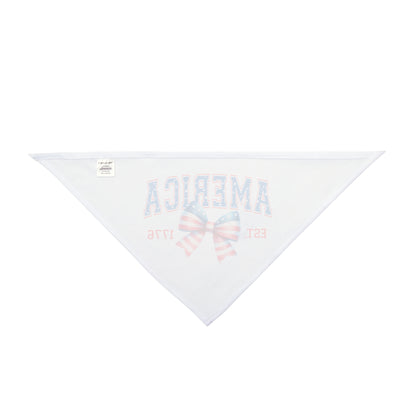 4th of July Bow, Patriotic Coquette Bandana