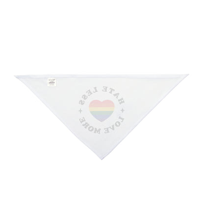Hate Less Love More, Pride Month Dog Bandana
