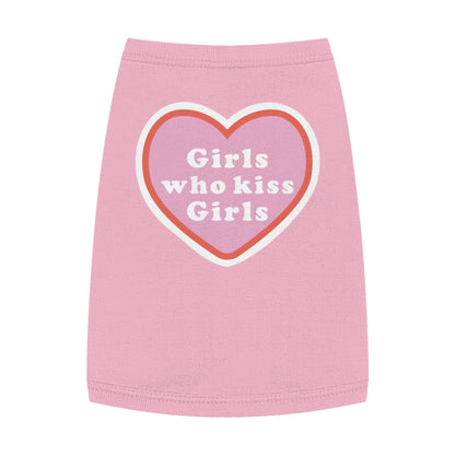 Girls who Kiss Girls Pride Pet Tank Top