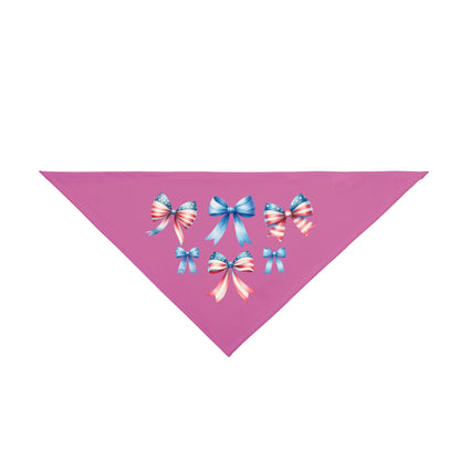 4th of July Bow, Patriotic Coquette Bandana
