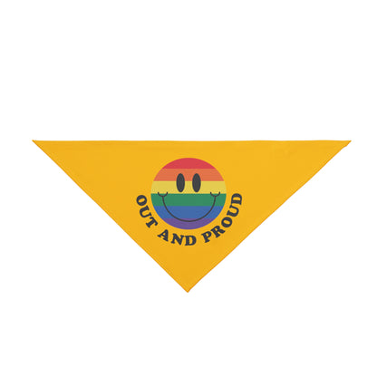 Out and proud, Pride rainbow Bandana